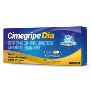 Cimegripe Dia Com 12 Comprimidos Cimed