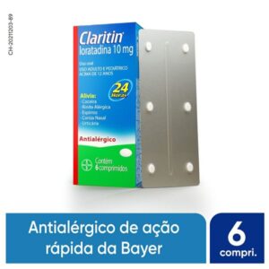Claritin 10mg Com 6 Comprimidos Bayer