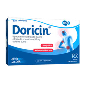 Doricin 35mg + 300mg + 50mg Com 30 Comprimidos Ems s/a