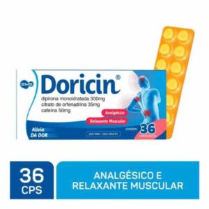 Doricin 35mg + 300mg + 50mg Com 36 Comprimidos Ems s/a
