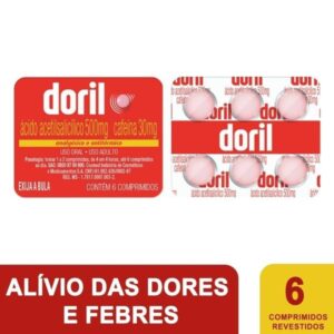 Doril 500mg + 30mg Com 6 Comprimidos Cosmed