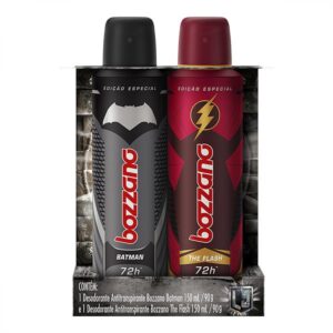Desodorante Aerosol Bozzano Flash Batman Com 150ml Kit Com 2 Unidades