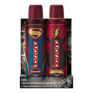 Desodorante Aerosol Bozzano Flash Superman Com 150ml Kit Com 2 Unidades