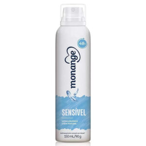 Desodorante Aerosol Monange Sensivel Sem Perfume Com 150ml