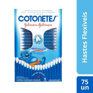 Hastes Flexíveis Cotonetes Johnsons Com 75 Unidades