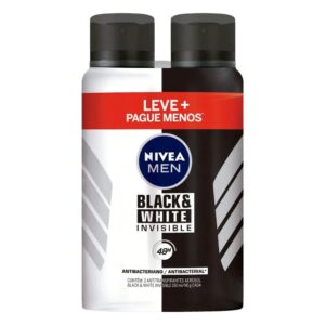 Desodorante Aerosol Nivea Men Black White Invisible 48h Com 150ml Com 2 Unidades