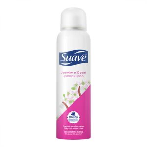 Desodorante Aerosol Suave Feminino Jasmim e Coco Com 150ml
