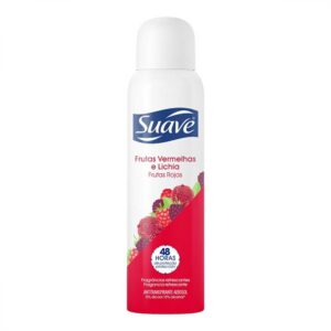 Desodorante Aerosol Suave Frutas Vermelhas e Lichia Sem Álcool Com 150ml