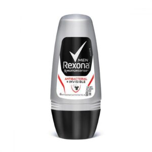 Desodorante Rollon Rexona Men Antibacterial Invisible Com 50ml