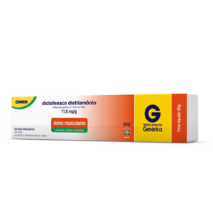 Diclofenaco Dietilamônio 10mg/g Gel Creme Com 60g Cimed Genéricos