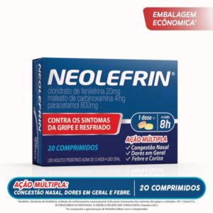 15363710965-3b3787c1dd2f346528555733e25b2075.jpg Neolefrin Com 20 Comprimidos Neo Química