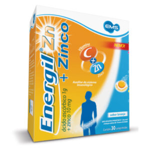 Energil Zinco 1g + 10mg Com 30 Comprimidos Efevescentes Ems s/a