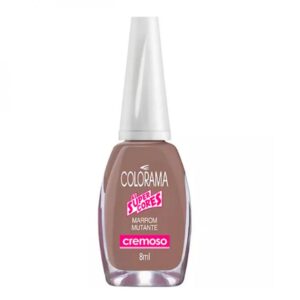Esmalte Colorama Cremoso Super Cores Marrom Mutante Com 8ml