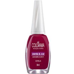 Esmalte Colorama Cremoso Verniz e Cor Cereja Com 8ml