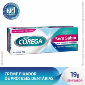 Creme Fixador de Dentadura Ultra Corega Sem Sabor Com 20g