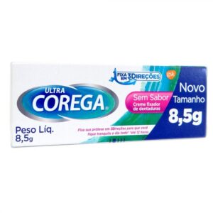Creme Fixador de Dentadura Corega Ultra Sem Sabor Com 8,5g