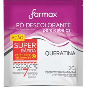 Pó Descolorante Farmax Queratina Com 20g