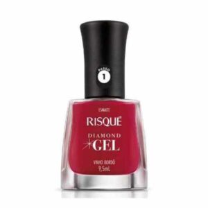 15363711544-7891350037142.jpg Esmalte Risqué Diamond Gel Vinho Bordo Com 9,5ml