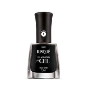 15363711550-7891350037173.jpg Esmalte Risqué Diamond Gel Preto Caviar Com 9,5ml