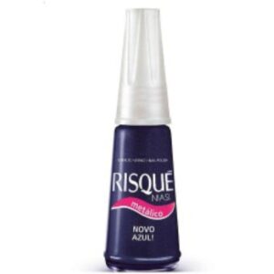 Esmalte Risqué Escuros Metálicos Novo Azul Com 8ml