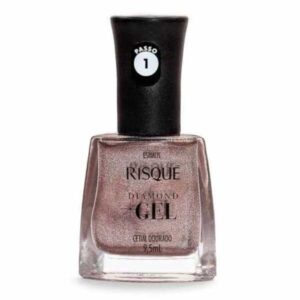 Esmalte Risqué Diamond Gel Cetim Dourado Com 9,5ml