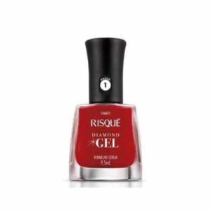 15363711656-7891350037128.jpg Esmalte Risqué Diamond Gel Vermelho Cereja Com 9,5ml