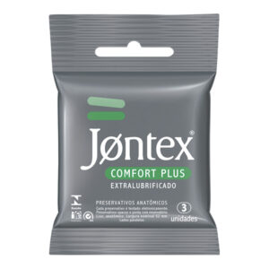 Preservativo Jontex Confort Plus Com 3 Unidades