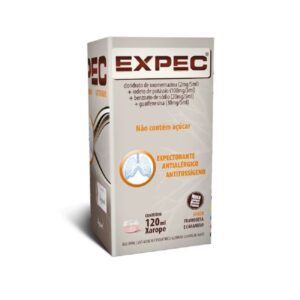 Expec Xarope Sabor Framboesa e Caramelo Com 120ml Legrand
