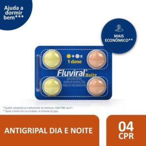 Fluviral Noite Com 4 Comprimidos Cosmed