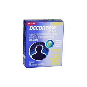 Decongex Plus 12mg + 15mg Com 12 Comprimidos Aché
