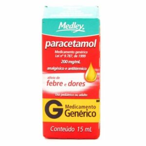 Paracetamol 200mg/ml Solução Oral Gotas Com 15ml Medquimica Genéricos