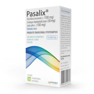 Pasalix 100mg + 30mg + 100mg Com 20 Comprimidos Marjan