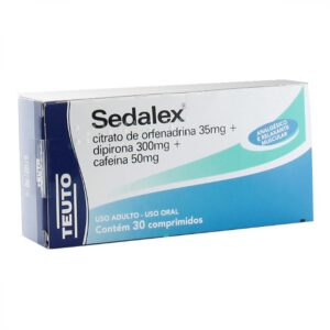 Sedalex 300mg + 50mg + 35mg Com 30 Comprimidos Teuto