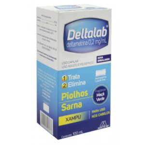 Deltalab 0,2mg/ml Shampoo Com 100ml + Pente Fino Multilab