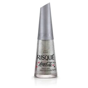 Esmalte Risqué Metálico Coca Cola Viva o Lado Coca Cola da Vida Com 8ml