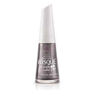 15363712156-7891182015424.jpg Esmalte Risqué Metálico Gato Mia, Miau! Com 8ml