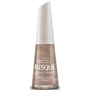 Esmalte Risqué Metálico Agrada a Gregos e Troianos Com 8ml