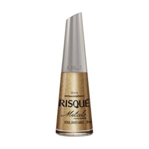 Esmalte Risqué Metals Gold,James Gold Com 8ml