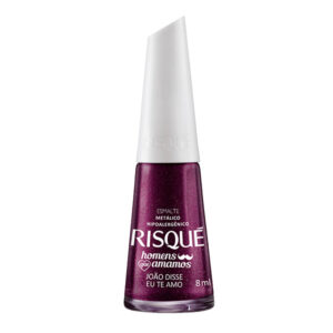 15363712185-7891182999397.jpg Esmalte Risque Metálico Homens Amamos João Disse Eu Te Amo Com 8ml