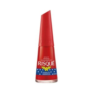 Esmalte Risqué Cremoso Mulher Maravilha Vermelho Maravilha Com 8ml