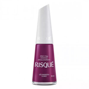 Esmalte Risqué Cremoso Rosas Léo Mandou Flores Com 8ml