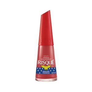 Esmalte Risqué Cremoso Mulher Maravilha Amazona Poderosa Com 8ml