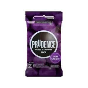Preservativo Prudence Cores e Sabores Uva Com 6 Unidades