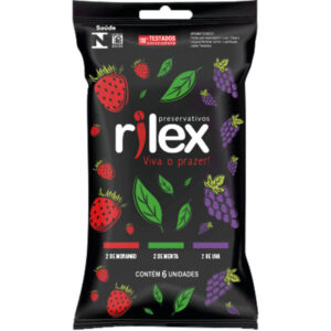 15363712256-7898556850551.jpg Preservativo Rilex Mix de Frutas Com 6 Unidades