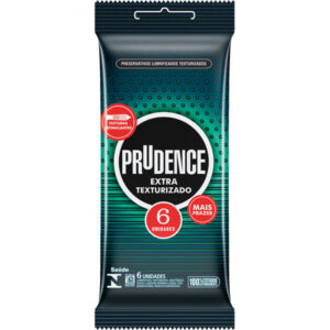 Preservativo Prudence Extra Texturizado Com 6 Unidades