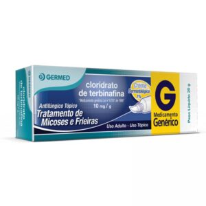 Cloridrato de Terbinafina 10mg/g Creme Dermatológico Com 20g Teuto Genéricos