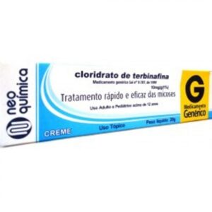 Cloridrato de Terbinafina 10mg/g Creme Dermatológico Com 20g Brainfarma