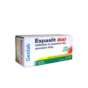 Espaslit Duo 500mg + 10mg Com 20 Comprimidos Geolab