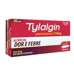 Tylalgin 750mg Com 20 Comprimidos Geolab