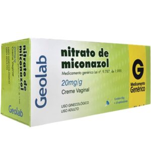 15363712454-7899095202115.jpg Nitrato de Miconazol 20mg/g Creme Vaginal Com 80g Com 14 Aplicadores Geolab Genéricos
